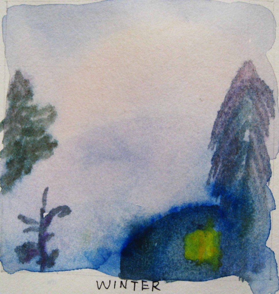 winter watercolor 