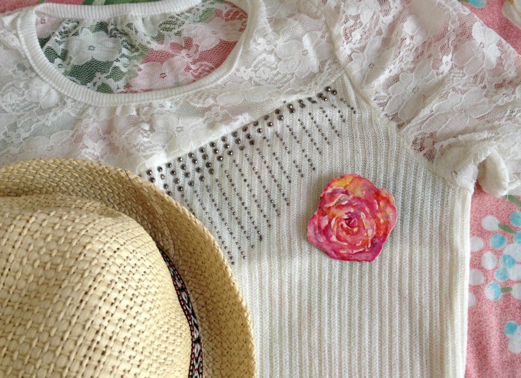 rose paper brooch7