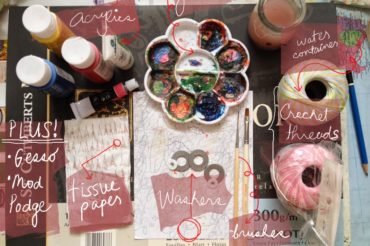 How to Paint Washer Necklace in Acrylics